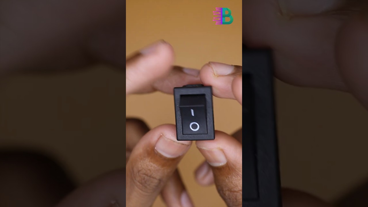 2 Pins SPST Switch Rocker 6A 250V - Black Video Thumbnail