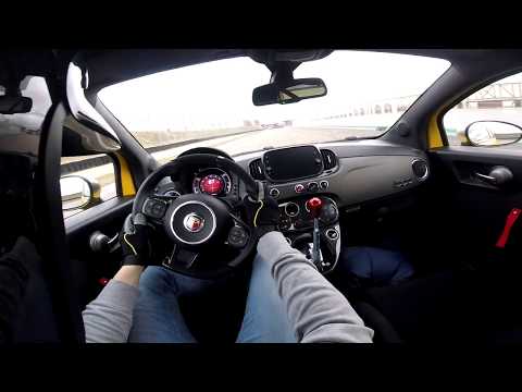 POV driving Abarth 595 Competizione Clubsport 220hp 02.03.19 - Anneau du Rhin