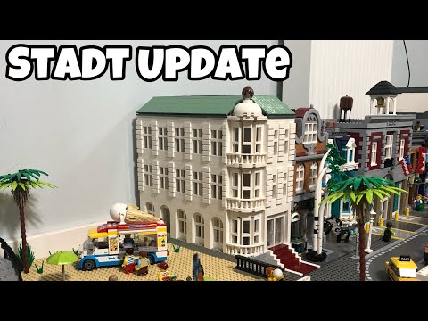 Bau einer Lego Stadt Teil 25 - Pazifik Hotel ist fertig! Dach gebaut, es ist ein Fest!