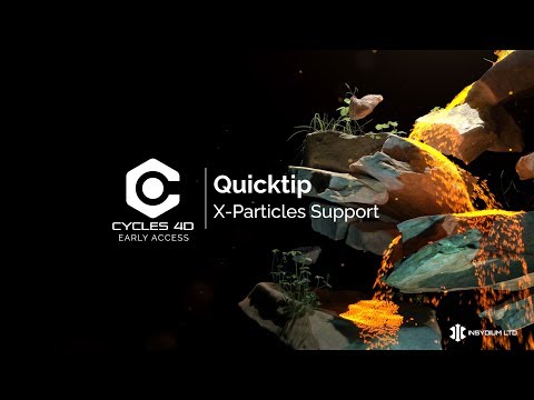 Cycles 4D Early Access Quick Tip - X-Particles Support
