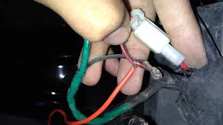 How to connect headlamps to battery from engine this will work for all bike