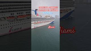CARNIVAL SUNRISE выходит из Майами в туман #carnivalsunrise #miami #umarkeyn #4k