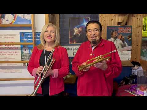 Steigerlied -Vatertagsgruß mit Trompetenlegende Walter Scholz und seine Schülerin Catarina