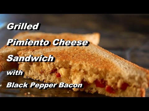 Grilled Pimiento Cheese Sandwich with Black Pepper Bacon (Pimento Cheese)