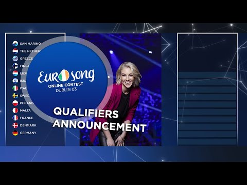 The exciting qualifiers announcement of the second Semi-Final - Eurosong Online Contest 03