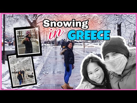 SNOWING IN GREECE/ SNOW WALKING TOUR LARISSA CITY❄☃️ @Jharieltravel