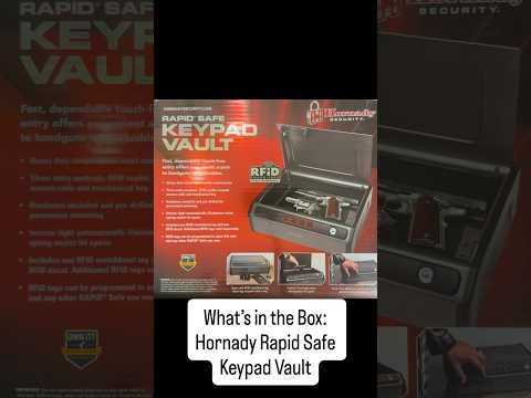 Unboxing the Hornady Rapid Safe Keypad Vault! Quick and secure. #Hornady #RapidSafe #EDC