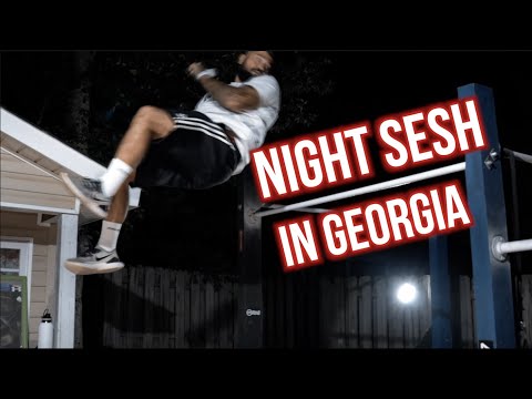 Crazy streetworkout night SESH in Georgia - FREESTYLE CALISTHENICS