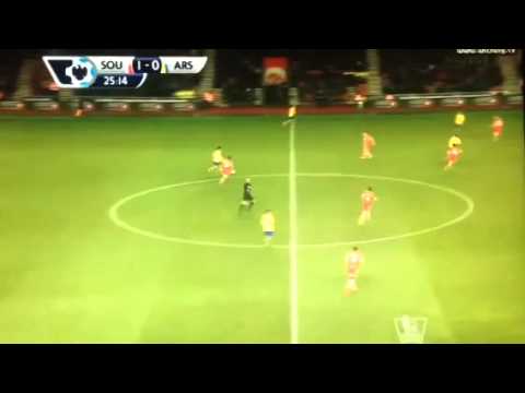 José Fonte Goal ~ Southampton 1-0 Arsenal