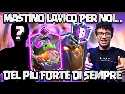 LAVA MASTIFF OF THE STRONGEST PLAYER IN HISTORY ...ONLY 3 CROWNS! - CLASH ROYALE ITA