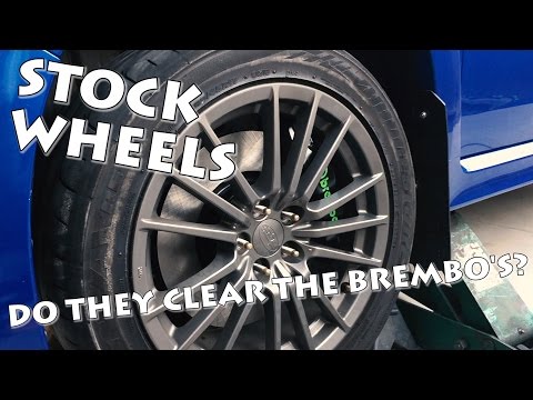 DO THE STOCK WRX WHEELS FIT OVER CTS-V SWAP BREMBO’S? PT-7