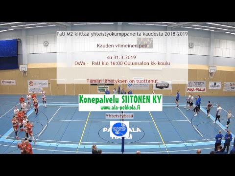 24.3.2019 PaU - East Volley 2-3(15-25, 14-25, 25-22, 25-20, 12-15)