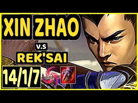 CAEDREL (XIN ZHAO) vs REK'SAI - 14/1/7 KDA JUNGLE CHALLENGER GAMEPLAY - EUW