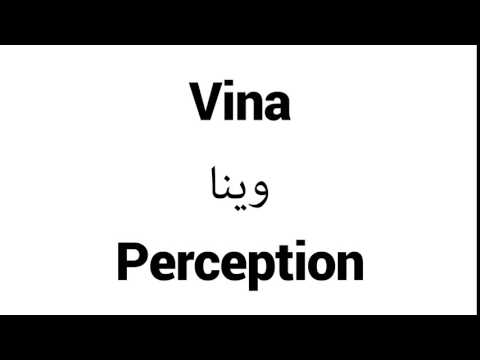 How to Pronounce Vina! - Middle Eastern Names
