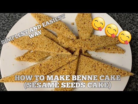 HOW TO MAKE SIERRA LEONE BENNE CAKE OR SESAME SEEDS CAKE!!!