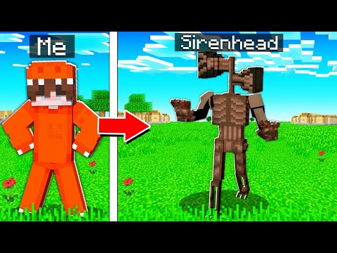 Dino pranks friend by becoming SIRENHEAD in Minecraft!