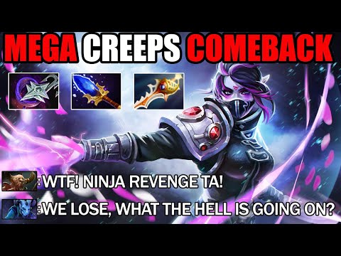 Impossible Mega Creeps Comeback By Ninja Revenge Templar Assassin - One Of Most Epic Game Dota 2