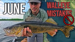 Avoid These JUNE WALLEYE Fishing Mistakes (and Catch More Fish!)