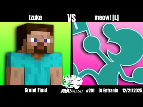RVA Smash 201 | Izuke (Steve) vs meow! [L] (Mr. Game & Watch) | GRAND FINALS | 31 Entrants | SSBU