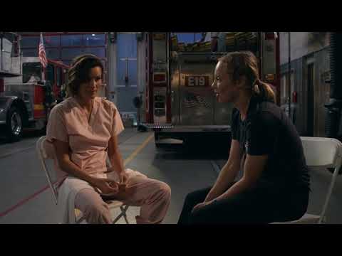 Station 19 5x03 / Kiss Scene — Maya and Carina (Danielle Savre and Stefania Spampinato)
