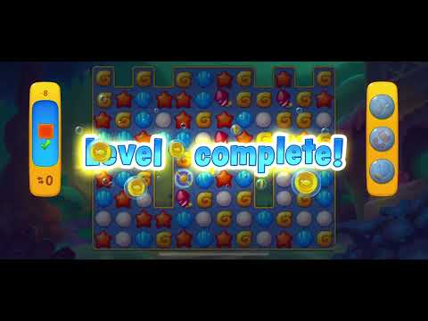 Fishdom Gameplay Stage 8 and stage 9 - Atlantis Cup - No Booster