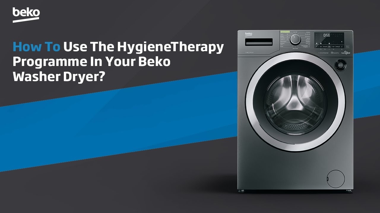 How to use the HygieneTherapy programme in Beko washer dryer