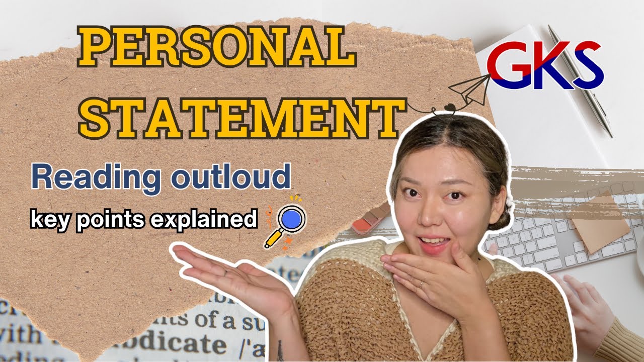 📌 Reading My Personal Statement for GKS | Breaking Down Key Points & Tips