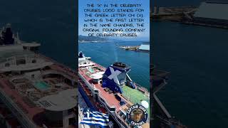 The X in the Celebrity Cruises logo stands for the Greek letter Chi #celebritycruises#cruises#greek