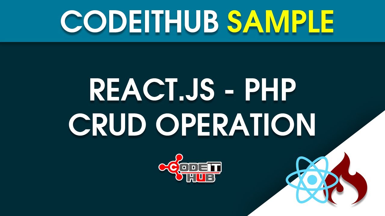 React.JS CRUD Operation Using Codeigniter as Back End