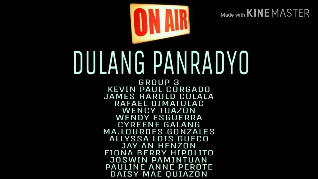 DULANG PANRADYO