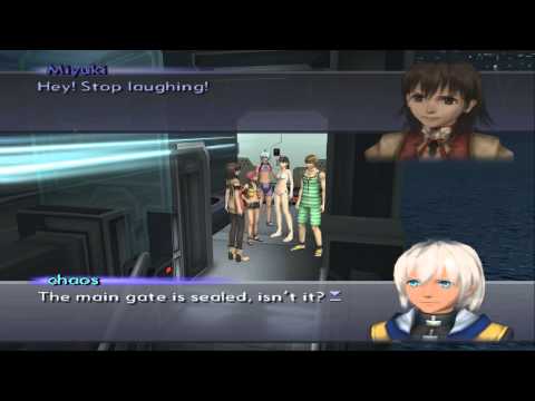 Xenosaga III HD Cutscene 074 - Rendezvous with Miyuki (CAT Testing Gr.) - ENGLISH - SWIMSUIT MODE