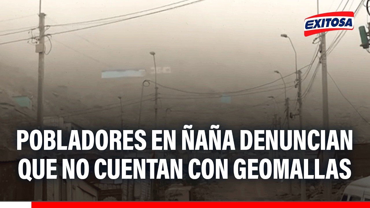 🔴🔵 Pobladores de la quebrada "Vizcachera" denuncian que aún no cuentan con geomallas