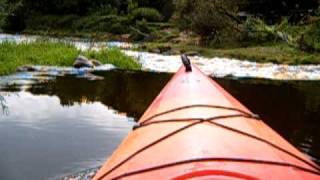 preview picture of video 'Kayaking in River Dubysa - Crossing Dubysa Rapids'