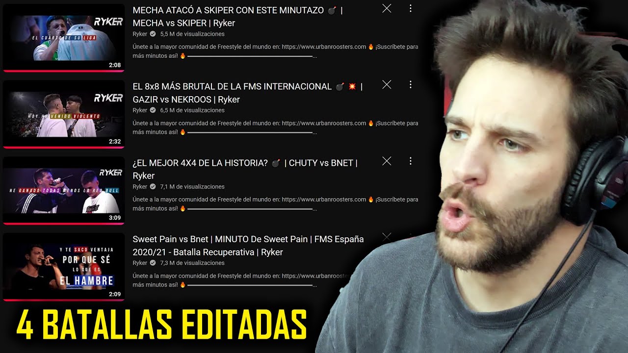 Reacciono a 4 batallas épicas editadas por @RykerMusic | ShaunTrack