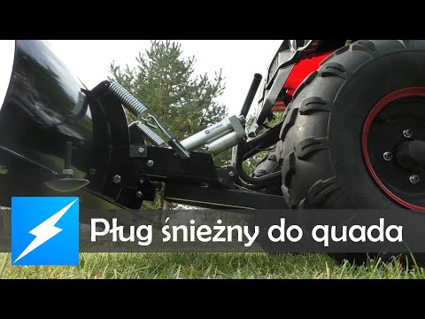 Electric snow plow with actuator for quad bikes - Elektrobim.pl