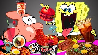 Download lagu SPONGEBOB Vs  PATRICK MUKBANG ANIMATION COMPLETE EDITION | SLIME CAT. mp3