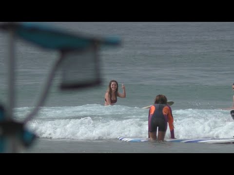 Two Sexy Foreign Men Catching Some Waves At Newport Beach