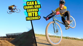 CAN A CARBON GRAVEL BIKE SURVIVE BIG MTB FREERIDE JUMPS?