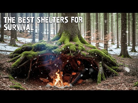 BUILDING THE BEST PRIMITIVE SHELTERS FOR SURVIVAL. BUSHCRAFT IN THE WILD.THE FULL MOVIE. ASMR