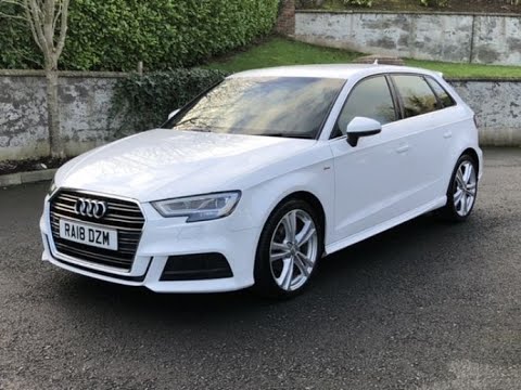 2018 (182) Audi A3 1.6TDI (116ps) S Line (s/s) Sportback 5d