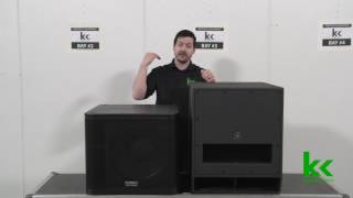 Video thumbnail for Yamaha DXS18 VS QSC KW181 by Kettner Creative