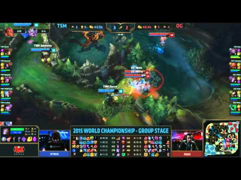 WildTurtle Jinx Dragon Steal - TSM vs OG - League of Legends