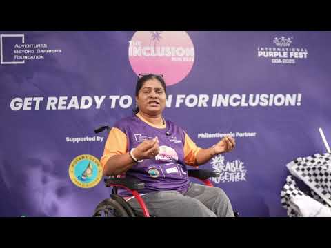 Participant at Purple Fest Goa