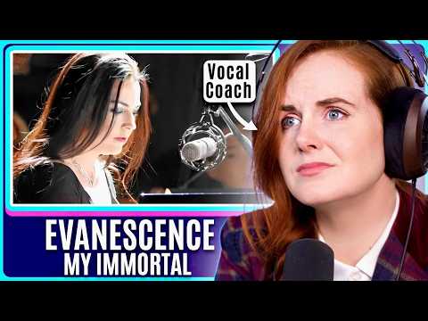Amy Lee Blends Pain & Beauty | Vocal Coach Analysis | Evanescence 'My Immortal' Reaction