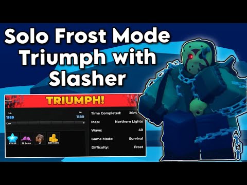 Solo Frost Mode Triumph with OP Slasher | Tower Defense Simulator
