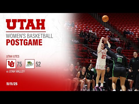 Utah: 75, Utah Valley: 52 | Utah Women's Basketball Post Game Press Conference
