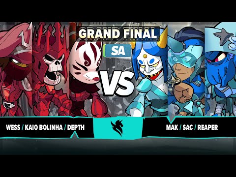 Depth & Kaio Bolinha & Wess vs SAC & Reaper & MAK - Grand Final - Brawlball Championship - SA