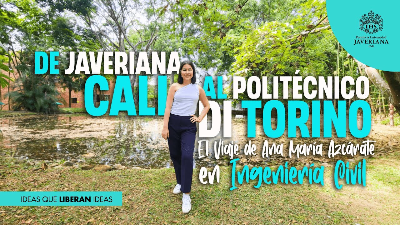 ¿Te has preguntado qué es lo que motiva a una Estudiante de Ingeniería Civil de la Javeriana Cali a seguir esta apasionante carrera? Ana María Azcárate, nos comparte las razones que la llevaron a elegir la carrera, cuáles son sus mayores pasiones dentro de la ingeniería, y nos revela detalles de su experiencia única al conseguir su doble titulación internacional con el Politecnico de Torino.