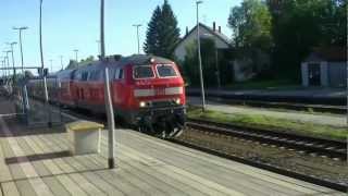 preview picture of video 'Parallelausfahrt Buchloe 218 435-6 und 218 467-9'