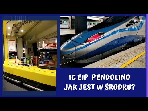 EIP #PENDOLINO (ED250) OD ŚRODKA wagon barowy, cennik, toaleta, 1 klasa, 2 klasa
